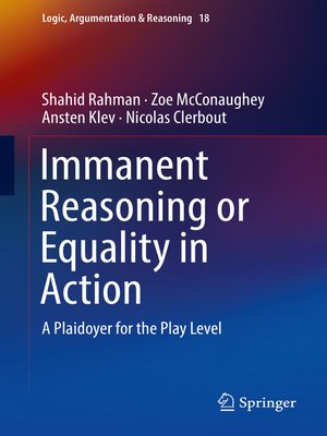 cover image of Immanent Reasoning or Equality in Action